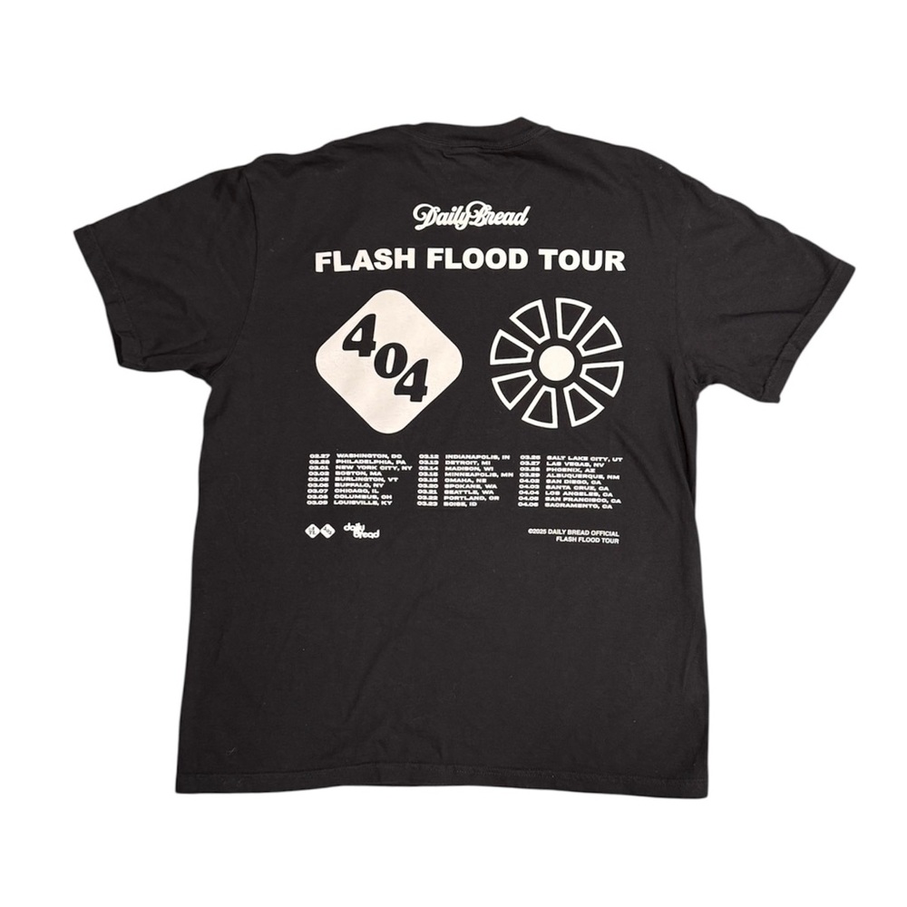 DAILY BREAD Flash Flood Tour T-Shirt - ATL Electronic Soul & Hip Hop DJ Merch
